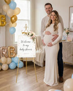 53.9" Gold Easel Stand for Sign, Display Easel for Wedding Sign, Poster - Image 4