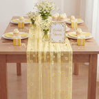8 Pcs Yellow Daisy Table Runners 29 x 70 in Daisy Tablecloth - Image 3