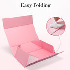 LIFELUM Pink Magnetic Gift Box for Wedding Presents, 14"x8.5"x4.5" - Image 3