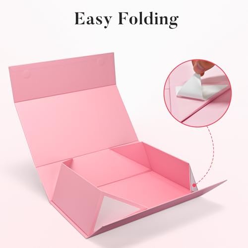 LIFELUM Pink Magnetic Gift Box for Wedding Presents, 14"x8.5"x4.5" - Image 3