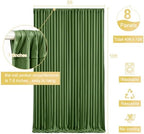 8 Panels Valley Green Backdrop Curtain for Parties Wrinkle Free Dark Green Photo Curtains Backdrop Drapes Fabric Decoration for Weding Baby Shower Birthday Party Photography 40ft(W) x 10ft(H) - Image 5