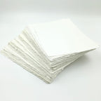 Acid Free Deckle Edge Paper Loose Leaf Sheets For Writing Calligraphy, Printing, Scrapbook Crafts, Map, Certificate, Invitation 150 GSM Ivory White-501-6x8-100 - Image 3