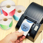 FYSUIMU 3000Pcs Gradient Thermal Label 2 Inch Circle Direct Thermal Sticker 6 Colors Round Adhesive Printer Decal for DIY Name Tag Logo Design, 6 Rolls (Pack of 2) - Image 4