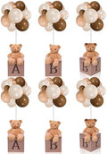 Lenwen 6 Sets Baby Letter Boxes Baby Shower Decor, Bear, Brown by Lenwen