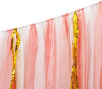 PapaKit 5ft Extra Large Streamer Party Garland Backdrop (White & Pink) - Image 3