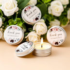 MTLEE 50 Pcs Wedding Candles Gift Favors for Guests 1 Oz, Thank You - Image 3