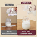 Momcozy 8oz Breastmilk Storage Bags,Temp-Sensing & Pour Spout,120 Count - Image 3