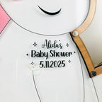 Unicorn Baby Shower Guest Book Alternative - Wooden Frame Drop Box - Image 3