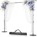 EMART 10x7ft Backdrop Stand Adjustable Photo Background Stand Kit by EMART