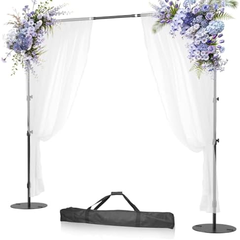 EMART 10x7ft Backdrop Stand Adjustable Photo Background Stand Kit by EMART
