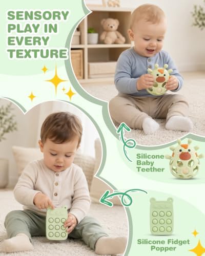Baby Shower Gifts for Girls, 26 Piece Deluxe Baby Gift Basket - Baby Girl Gift Basket with Bunny Night Light, Electric Nail Trimmer, Bath Towe, Rattle & Milestone Cards for New Mom (Green) - Image 4