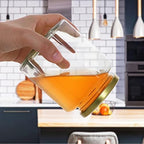 12 Pack 12oz Clear Hexagon Glass Honey Jars with Gold Lids - Image 4
