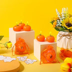 MTLEE 50 Sets Orange Baby Shower Candles Favors with Cards and Bags - Image 4