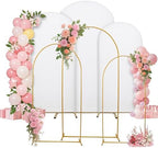 Set of 3 Stretchy Wedding Arch Backdrop Covers, 7.2FT, 6.6FT & 6FT by SUKAIKEQA