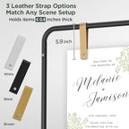 Wedding Sign Holder Adjustable up to 5.7 FT Tall - Welcome to Our Wedding Sign Stand with Design Bundle, Hanging Straps & Water Bags (Black) - Image 4