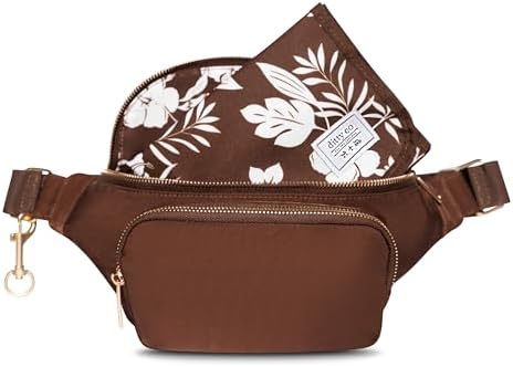 Ditty Co. Small Diaper Bag - Portable Changing Pad - Crossbody Bags For Women - Baby Wipe Holder - Baby Travel Essentials (Chocolate Brown) by DittyCo