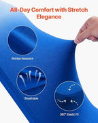 VEVOR Chair Covers, Polyester Spandex Chair Cover, Stretch Slipcovers for Wedding Party Dining Banquet Flat-Front Chair Covers (Royal Blue-a, 50PCS) - Image 3