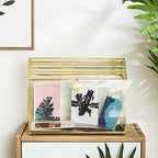 Wedding Card Box with Slot, 12.2'' Large Glass Card Boxes for Reception, Gold Cards Holder, Clear Decorative Storage Box with Lock for Baby Shower, Birthday Party, Christmas, Bridal Shower - Image 5