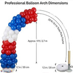PMU DIY Professional Balloon Arch Premiere Kit (Patriotic Red, White, and Blue) Balloon Garland for Party Decoration, Decoration Kit for Birthday Party, Graduation, Baby Shower(41703-61646-48102)Pkg/1 - Image 5