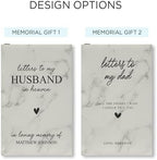 Personalized Grief Journal - 1PC Thoughtful Leatherette Memorial Gift - Sympathy Gifts for Loss of Husband, and Loved Ones - Elegant Keepsake Book for Cherished Memories - Compact Memory Journal - Image 2