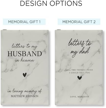 Personalized Grief Journal - 1PC Thoughtful Leatherette Memorial Gift - Sympathy Gifts for Loss of Husband, and Loved Ones - Elegant Keepsake Book for Cherished Memories - Compact Memory Journal - Image 2