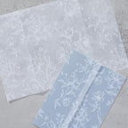 UNIQOOO 100 Pack White Grace Bloom Vellum Jackets for 5x7 Invitations, 115GSM Pre-Folded Vellum Paper, for Wedding Invitations Wraps, Vintage Theme Wedding & Events - Image 5