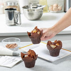 Restaurantware 6 oz Brown Paper Daffodil Baking Cup, 200 Pack - Image 5