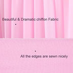 10ft x 10ft Pink Backdrop Drapes, Wrinkle-Free Sheer Chiffon Fabric Backdrop Curtain, Wedding Arch Draping for Ceremony, Party, Galentines Day Decor, Photo Booth Background - Image 6