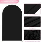 Wokceer 7.2FT Arch Backdrop Stand and Cover Set,Arch Stand with Black Cover - Image 4