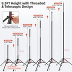 Hemmotop Adjustable Backdrop Stand 10x8.5ft Heavy Duty - Image 2