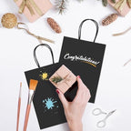 GSSUSA Black Gift Bags 5.25x3.75x8 1000Pcs, Paper Bags with Handles Bulk for Small Business - Image 6