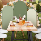 Foilswirl 34 Pcs Sage Green Arch Cover and Balloons Sage Green Backdrop - Image 5