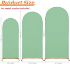 Set of 2 Wedding Arch Cover Stretchy Spandex Fabric Backdrop for Arch Stand - Image 2