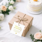 joycraft Wedding Tags, 50Pcs 2.5 in Gold Foil Thank You Tags with String (Pack of 4) - Image 4