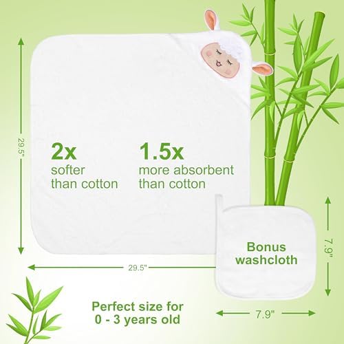 MyMateZoe My First Noahs Ark 7 pcs Baptism Gift Set, Dedication, Christening and Baptism Gifts for Girl and Newborn Baby, Includes Washcloth and Hooded Towel,Baby Bath Book, 3 Bath Toys and Gift Bag - Image 5