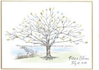 Thumbprint Tree Guestbook Alternative Guest Book with Sailboats for Weddings, Birthdays, Retirement by Magic+Wand+Ink