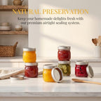 Lyellfe 12 Pack Wide Mouth Mason Jars, 12 Oz Airtight Glass Canning Jar - Image 6