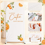 Tingjoo 3 Pcs a Little Cutie is on The Way Baby Shower Arch Backdrop Cover - Image 3