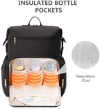 CEI-CEI Neoprene Diaper Bag Backpack Large Newborn Baby Maternity Bags Waterproof Travel Tote for Mom Dad with Insulated Pockets,Changing Pad - Image 2