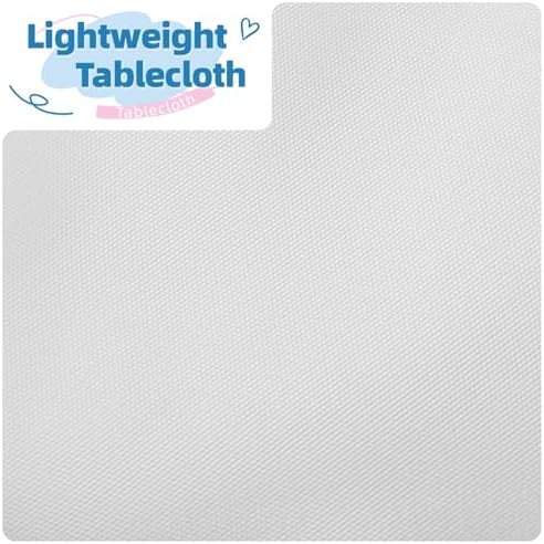 DRESSMAKER 6 Pack White Table Cloth Rectangle 70X120 Inch Fit 8FT Table - Image 4