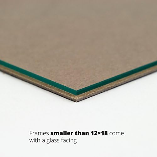 Craig Frames 14x14 Silver Picture Frame Matted to 5x7, Wood Wall Decor - Image 5