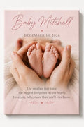 TWING Custom Baby Keepsake Birth Stats Photo Print Wall Decor, 24 X 36 in by TwingRepublic