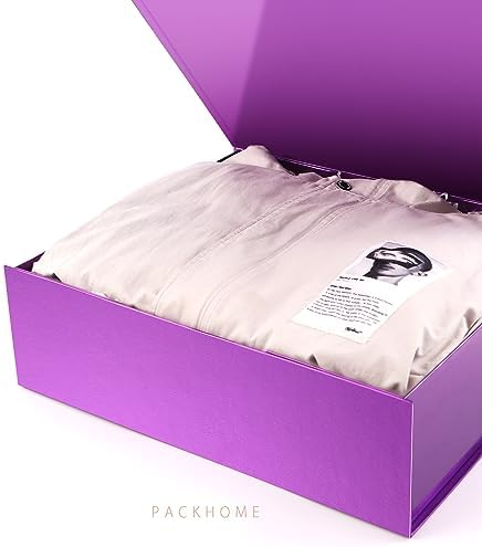 PACKHOME 3 Extra Large Purple Gift Boxes Magnetic Lids 17x14.5x5.5in - Image 3