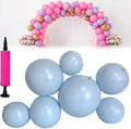 Reusable Inflatable Balloon, Reusable Inflatable Balloon Garland Arch Kit for Parties, Easy Setup Balloon Arch Decoration for Birthday, Wedding & Celebration (7Pcs LIght BLue) by Unknown