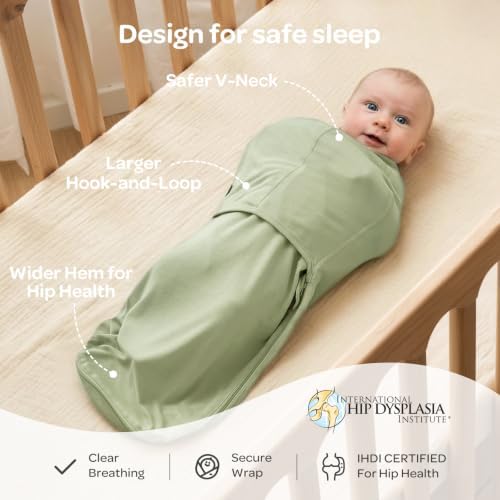 Momcozy Swaddles for Newborns, Quiet Fastener Swaddle for Infant 0-3 Months - Image 4