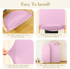Pale Pink Arch Cover 2 Set-7.2FT and 6FT Arch Backdrop Cover Spandex Fitted Wedding Arch Stand Covers for Baby Shower Girls Birthday Party Bridal Shower Wedding Banquet Photo Background Decorations - Image 6