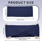 MDS Pack of 100 Spandex Chair Sashes Without Slider Buckles – Navy Blue - Image 2