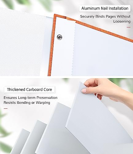 Artfeel Photo Album Self Adhesive Scrapbook Album for 3x5 4x6 5x7 8x10 Pictures,120 Pages Linen Cover with Display Window DIY Photo Book,Ideal Gifts for Family Travel Wedding Baby - Image 7