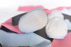 The Original Peek-a-Booties Gender Reveal Candles - Pregnancy Announcement, Gender Reveal Gifts, Cake Topper, Baby Keepsake - White Baby Bootie Candles with Hidden Pink Hearts (1 Set is 2 Booties) - Image 5