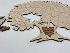 HAVOLY Personalized Wooden Tree Puzzle Wedding Guest Book Alternative | Custom Engraved Sign in Book Great For Anniversaries, Birthdays, Quinceaneras, Bar/Bat Mitsvahs, Family Reunions, & All Events - Image 2
